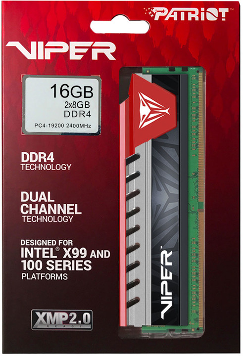 Patriot Viper Elite red 16GB (2x8GB) DDR4 2400_292694796