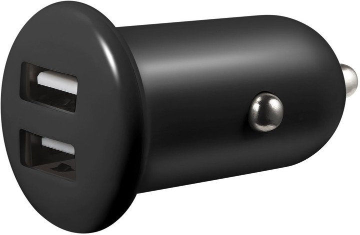 Sandberg SAVER USB DC auto adaptér, 2xUSB, 1A+2.1A , černá_1368381476