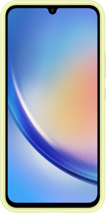 Samsung ochranný kryt s kapsou na kartu pro Galaxy A34 5G, limetková_534948142