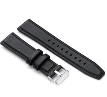 Niceboy Watch kožený řemínek, 22mm, černá watch-band-22-leather-black
