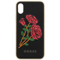 Guess Flower Desire Zadní Kryt Black pro iPhone X_1398939052