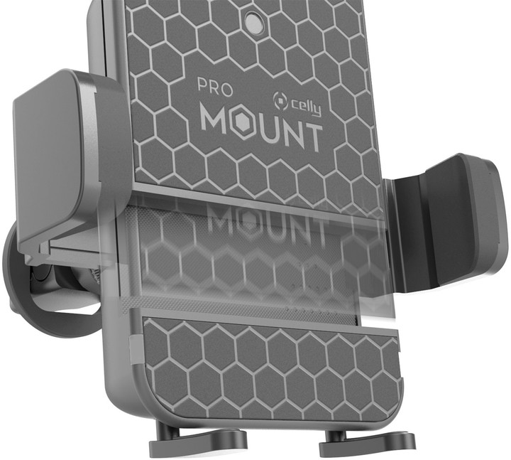 CELLY univerzální držák s bezdrátovým nabíjením Mount Charge, černá_167454027