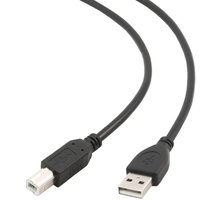 Gembird CABLEXPERT kabel USB A-B 1,8m 2.0 HQ zlacené kontakty, černá_1540160093
