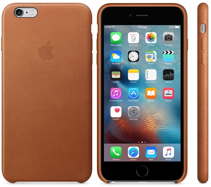 Apple iPhone 6s Plus Leather Case, hnědá_393175852