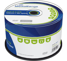 MediaRange DVD-R 4,7GB 16x, Spindle 50ks MR444