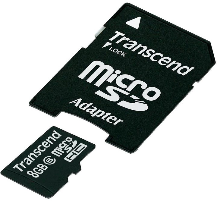 Transcend Micro SDHC 8GB Class 6 + adaptér_191696314
