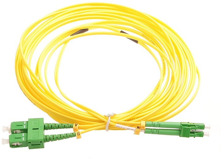 Masterlan optický patch cord, LCapc/SCapc, Duplex, Singlemode 9/125, 10m_591249179