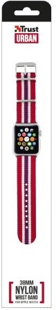 Trust náramek pro Apple Watch 38mm, červená proužky_924979802