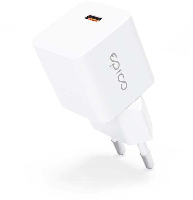 EPICO síťová nabíječka PD mini II, USB-C, 20W, bílá_1183523885