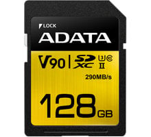 ADATA SDXC Premier One 128GB 290/260MB/s UHS-II U3 Poukaz 200 Kč na nákup na Mall.cz