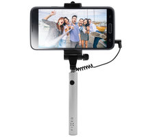 FIXED Snap Mini kompaktní selfie stick, spoušť přes 3,5 mm jack, stříbrný_450850026