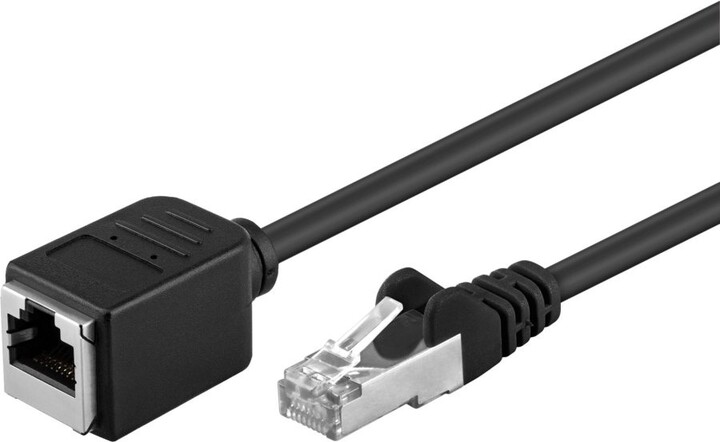 PremiumCord prodlužovací Patch kabel FTP RJ45-RJ45 M/F, 0,5m_1472263094