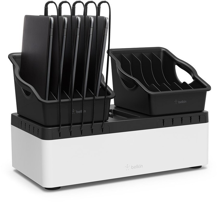 Belkin STORE AND CHARGE GO WITH BINS AND 10 port USB POWER_1113134507