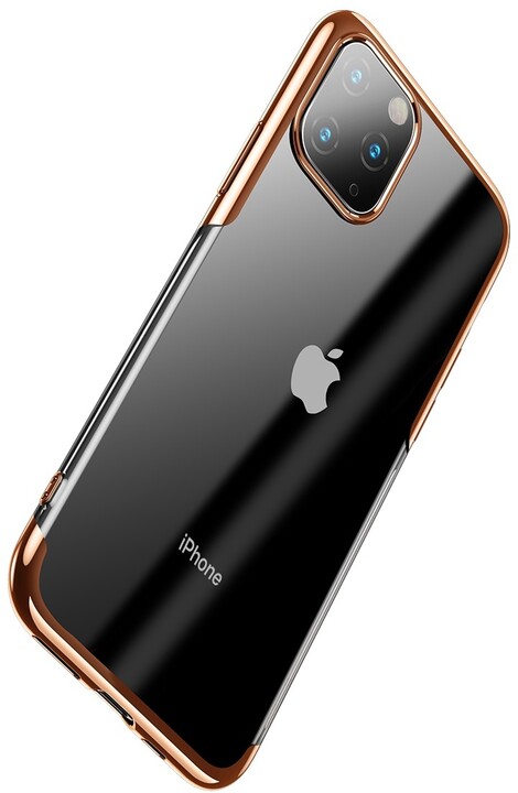 BASEUS Shining Series gelový ochranný kryt pro Apple iPhone 11 Pro Max, zlatá_1034272402