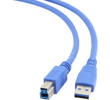 Gembird CABLEXPERT kabel USB A-B 3m 3.0, modrá_804335111