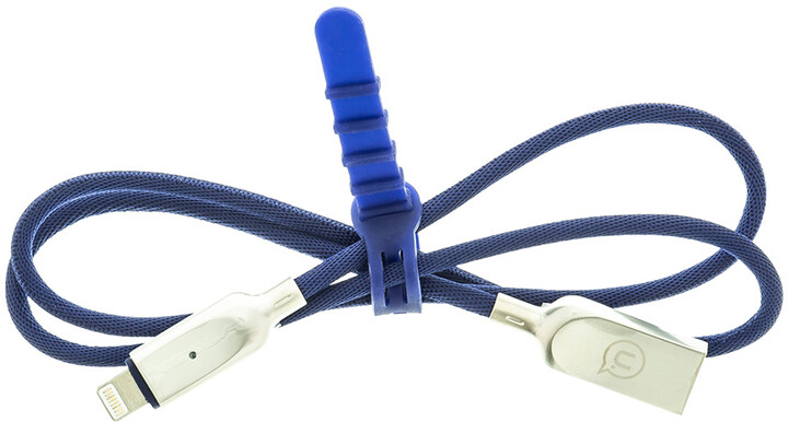 USAMS SJ418 Smart power off datový kabel Lightning, modrá (EU Blister)_465660933