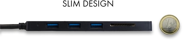 i-tec USB 3.0 Slim HUB 3 Port + Card Reader and OTG Adapter_1303443627