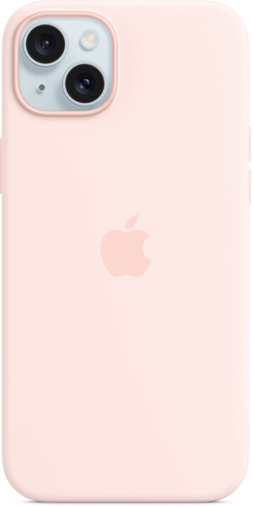 Apple Silikonový kryt s MagSafe pro iPhone 15 Plus, světle růžová_527624494