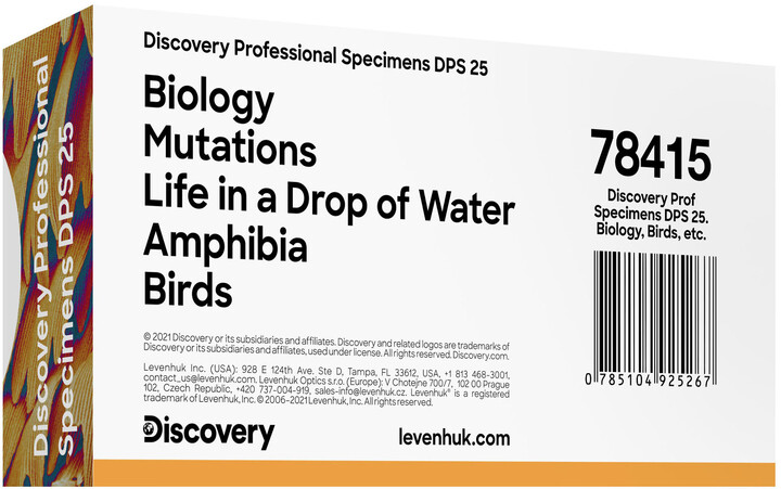 Discovery Sada mikropreparátů DPS 25. Biologie, ptáci, atd.._97042519