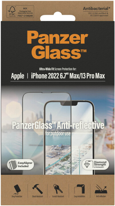 PanzerGlass ochranné sklo pro Apple iPhone 14 Plus/13 Pro Max s Anti-reflexní vrstvou a_89164224