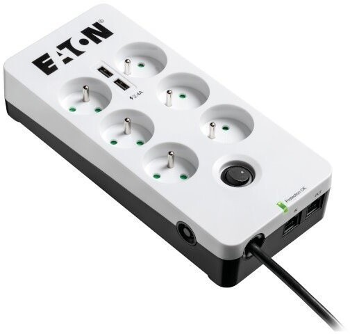 Eaton Protection Box 6 Tel@ USB FR, 6x zásuvka, 10A, 2xUSB_412833547