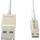 WSKEN MicroUSB nabíjecí/datový kabel, oboustranné konektory (USB i microUSB), zlatý