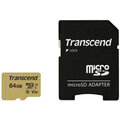 Transcend Micro SDXC 500S 64GB 95MB/s UHS-I U3 + SD adaptér_688921037