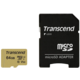Transcend Micro SDXC 500S 64GB 95MB/s UHS-I U3 + SD adaptér