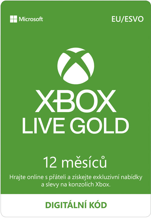 Microsoft Xbox Live zlaté členství 12 měsíců - elektronicky_57681411