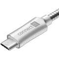 CONNECT IT Wirez Steel Knight Micro USB - USB, metallic silver, 2,1A, 1 m_83587272