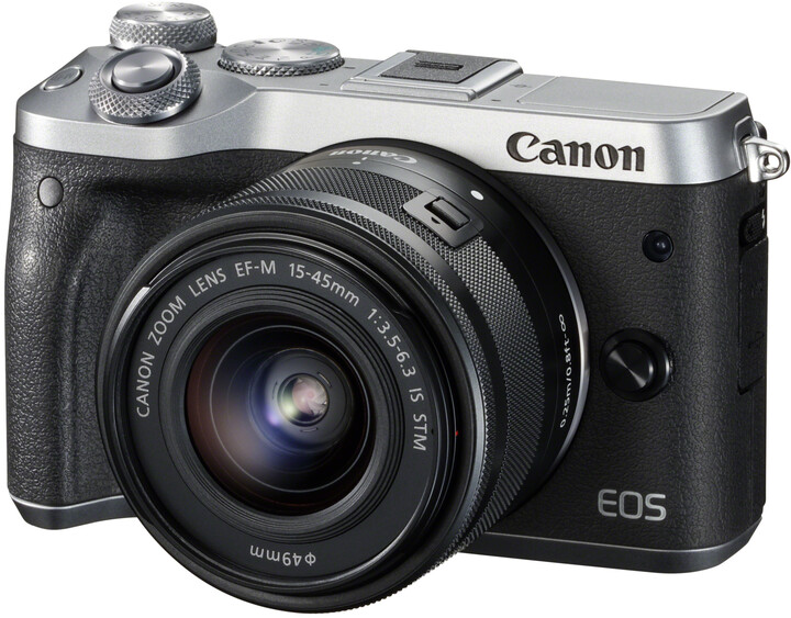 Canon EOS M6 + EF-M 15-45mm IS STM, stříbrná_1975981780