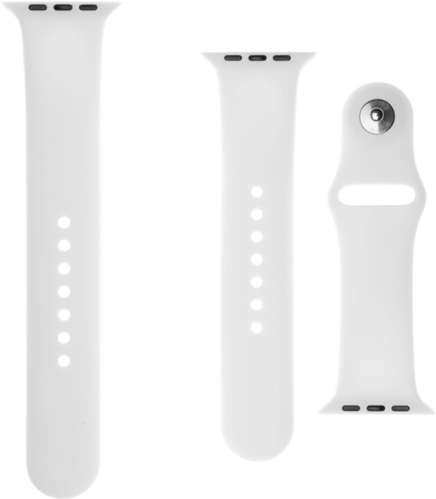 FIXED silikonový řemínek pro Apple Watch, 42/44mm, bílá_1510470782