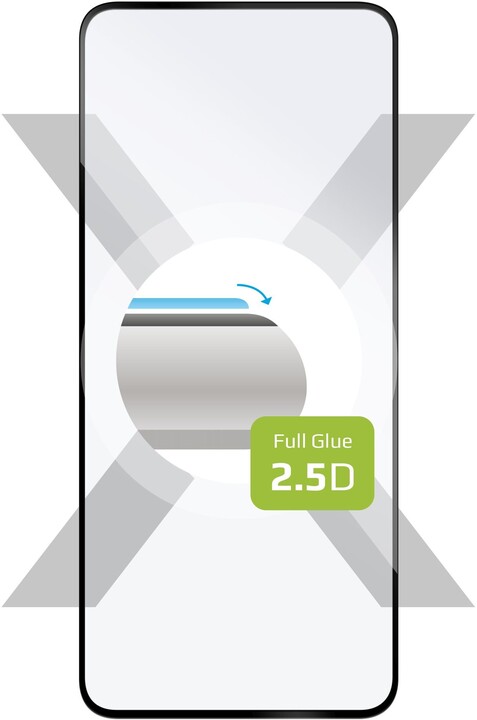 FIXED ochranné sklo Full-Cover pro Xiaomi Redmi 10 (2022), s lepením přes celý displej, černá_678798003