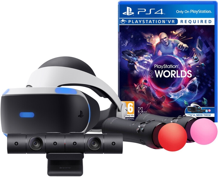PlayStation VR v2 + Move Twin Pack + Kamera v2 + VR Worlds_2050161402