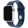 FIXED silikonový řemínek pro Apple Watch 42/44/45mm, 2 délky, tmavě modrá_1769913471