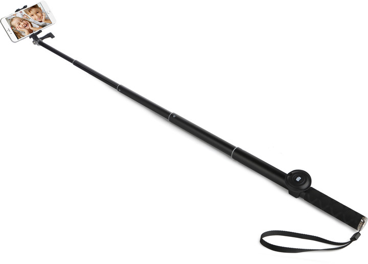 GoGEN 4 Selfie tyč teleskopická, bluetooth, černá