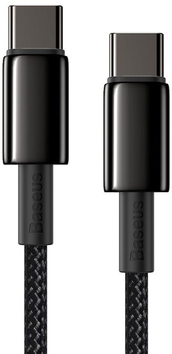 BASEUS kabel USB-C - USB-C, rychlonabíjecí, datový, 100W, 2m, černá_632914216