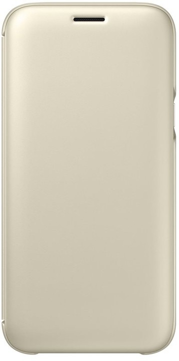 Samsung Galaxy J5 Flipové pouzdro, Wallet Cover, zlaté_391484017