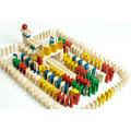Hračka EkoToys - Domino, dřevěné, barevné, 830 dílků_1778298892