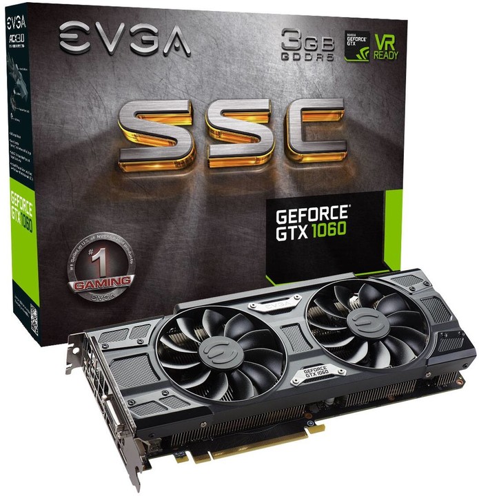 EVGA GeForce GTX 1060 SSC GAMING, 3GB GDDR5_1231030969