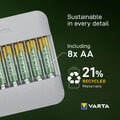 VARTA nabíječka Eco Charger Multi Recycled Box, včetně 8xAA 2100 mAh Recycled_134307892