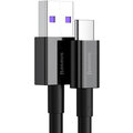 BASEUS kabel Superior Series USB-A - USB-C, rychlonabíjecí, 66W, 2m, černá_1161317415
