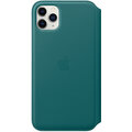 Apple ochranný kryt Leather Folio pro iPhone 11 Pro Max, zeleno-modrá_1219409269