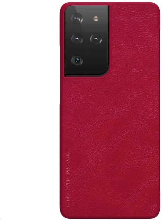 Nillkin pouzdro Qin Book pro Samsung Galaxy S21 Ultra, červená_1249967403
