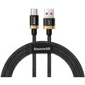 Baseus kabel pro rychlonabíjení a přenos dat HW USB Type-C 40W 2m, zlato/černá_552158041