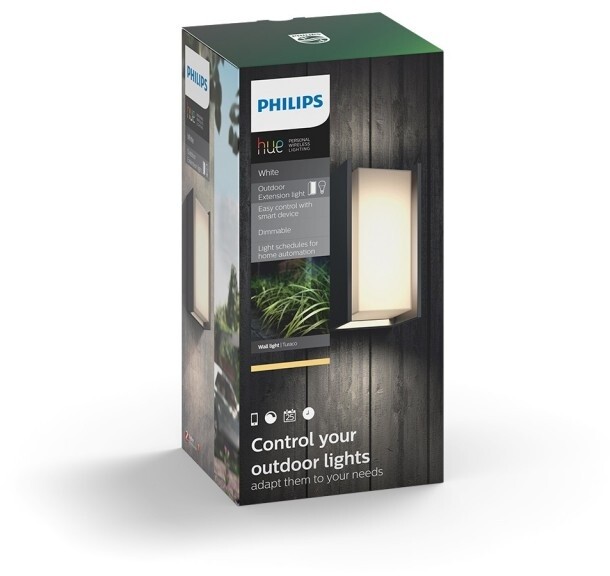 Philips venkovní svítidlo Hue Turaco E27, LED, 9.5W, IP44, antracit
