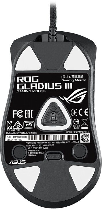 ASUS ROG Gladius III, černá