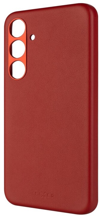 FIXED kožený zadní kryt MagLeather s podporou Magsafe pro Samsung Galaxy S24+, červená_1969237983