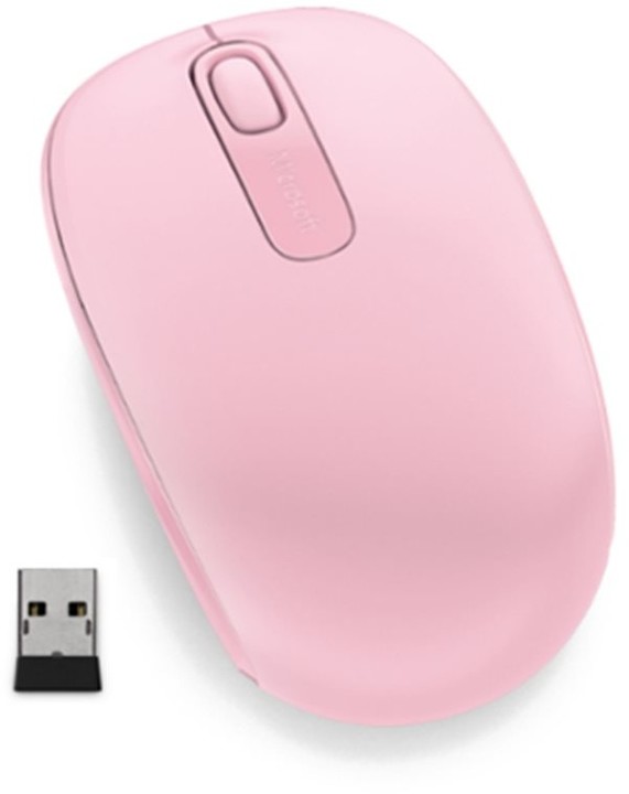 Microsoft Mobile Mouse 1850, světle růžová