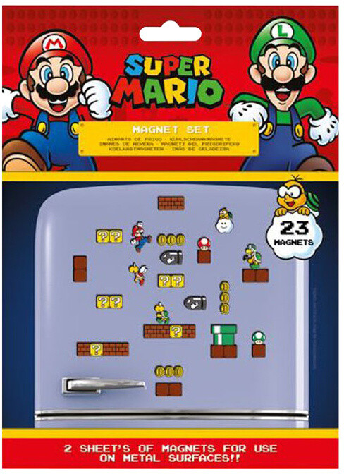 Sada Magnetů Super Mario - Mushroom Kingdom, 23 kusů_140067871